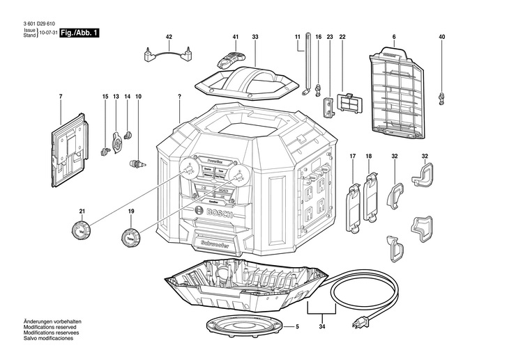 CUTIE RADIO  (3601D29610)  PB360D / 120 V /USA