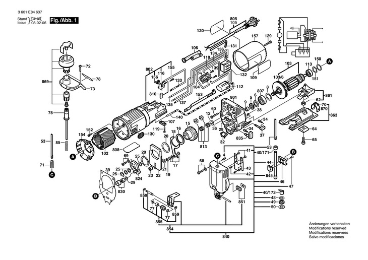 FERASTRAU VERTICAL  (3601E84637)  GST 85 PE / 240 V /AUS