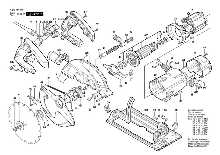 FERASTRAU CIRCULAR MANUAL  (3601F23080)  GKS 190 / 230 V /CN