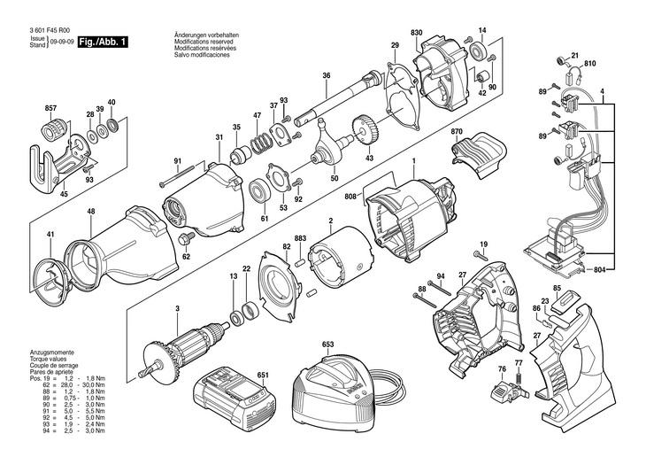 FERASTRAU (SABIE ACUM)  3 601 F45 R00  GSA 36 VLI / 36 V /EU