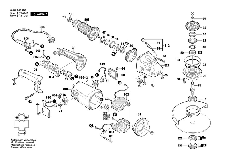 POLIZOR UNGHIULAR GW  (3601G534G2)  GWS 24180 / 127 V /SAM