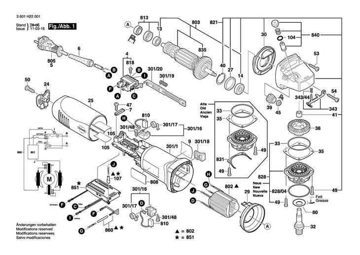 POLIZOR UNGHIULAR  (3601H22001)  EWS 125S / 230 V /EU