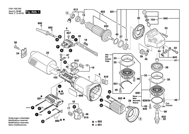 POLIZOR UNGHIULAR  (3601H22040)  GWS 11125 CI / 240 V /AUS