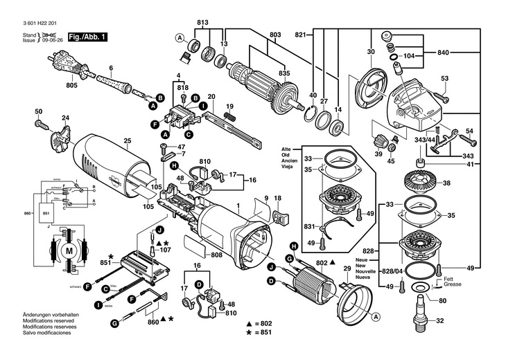 POLIZOR UNGHIULAR  (3601H22201)  EWS 125S / 230 V /EU
