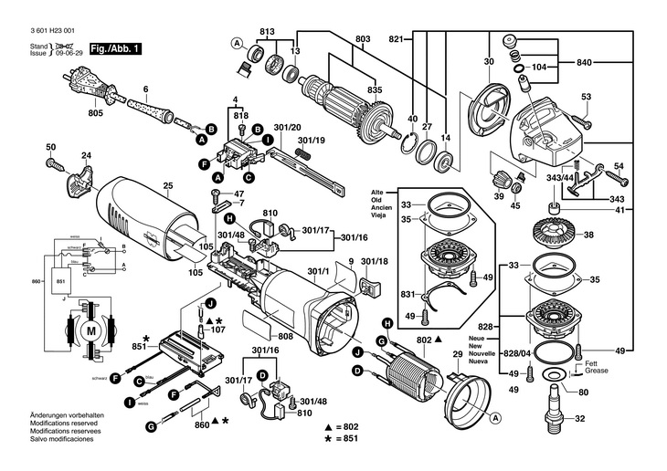 POLIZOR UNGHIULAR  (3601H23001)  EWS 125ES / 230 V /EU