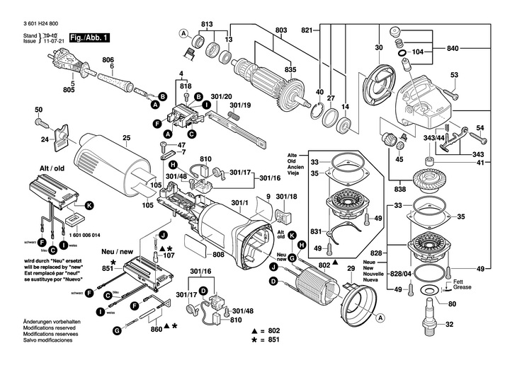 POLIZOR UNGHIULAR  (3601H24800)  GWS 1400 / 230 V /EU