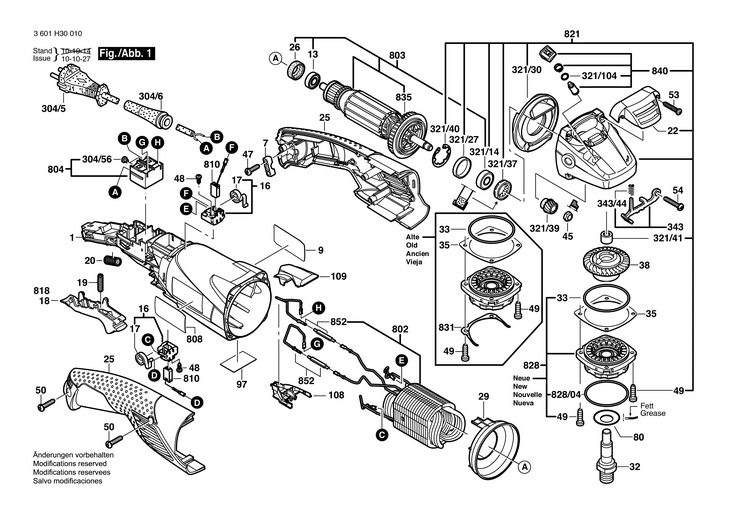 POLIZOR UNGHIULAR  (3601H30010)  1821 / 120 V /USA