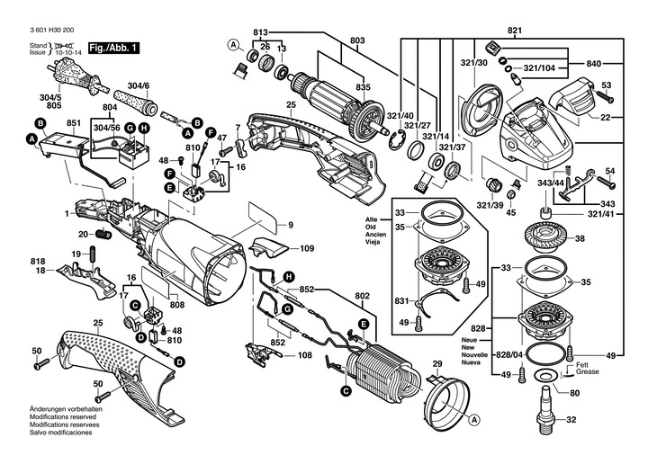 POLIZOR UNGHIULAR  (3601H30200)  GWS 15125 CIH / 230 V /EU