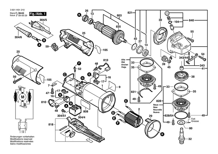 POLIZOR UNGHIULAR  (3601H31210)  1810 PSD / 120 V /USA