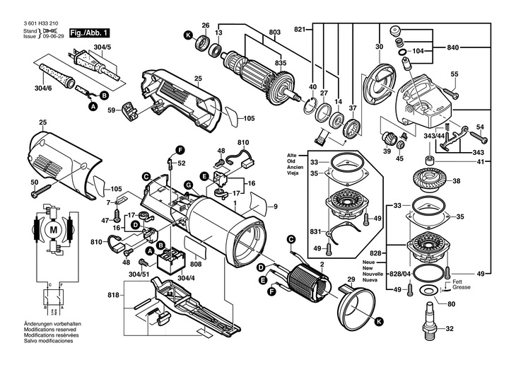 POLIZOR UNGHIULAR  (3601H33210)  1812PSD / 120 V /USA