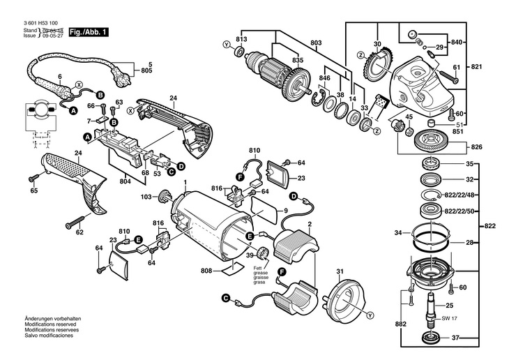 POLIZOR UNGHIULAR  (3601H53100)  GWS 24180 H / 230 V /EU