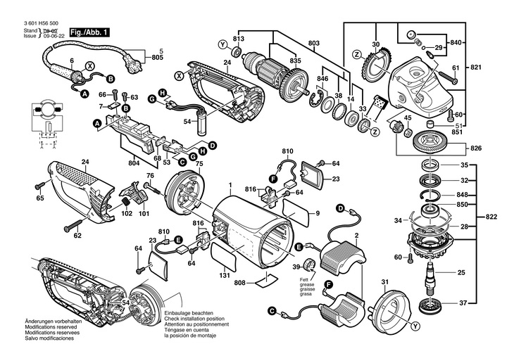 POLIZOR UNGHIULAR  (3601H56500)  GWS 26230 JBV / 230 V /EU