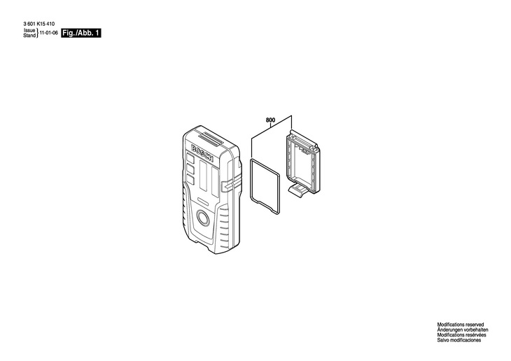 RECEPTOR LASER  (3601K15410)  LR1 / 0 V /USA