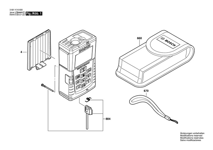 TELEMETRU  (3601K16600)  DLE 70 / 0 V /EU