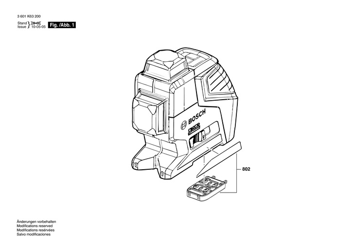 NIVELA CU LASER  (3601K63200)  GLL 280 / 0 V /EU