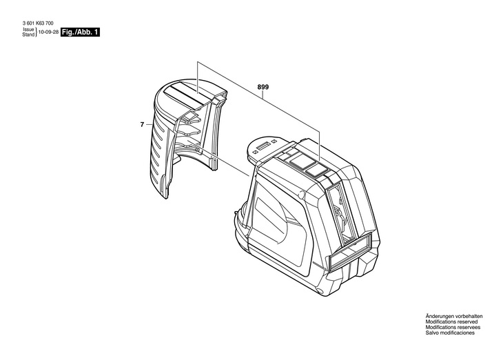 NIVELA CU LASER  (3601K63700)  GLL 2 / 0 V /