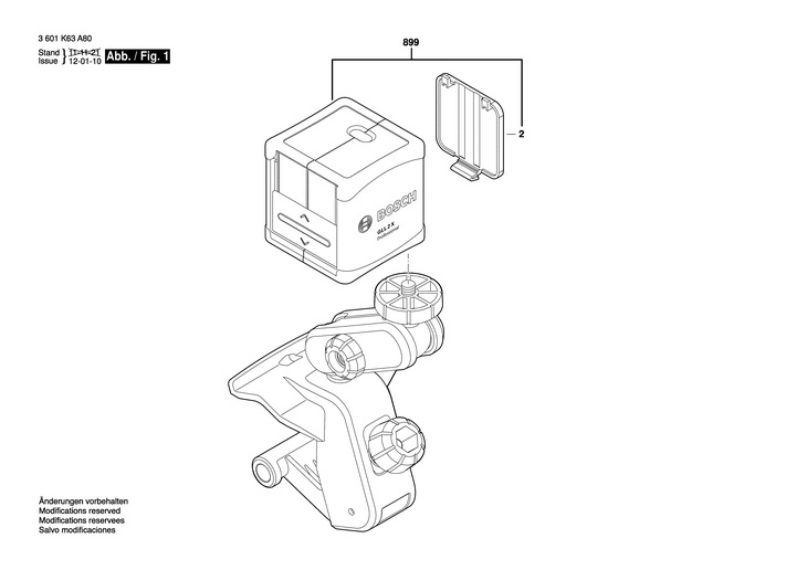 NIVELA CU LASER  (3601K63A80)  GLL 2 X / 0 V /CN