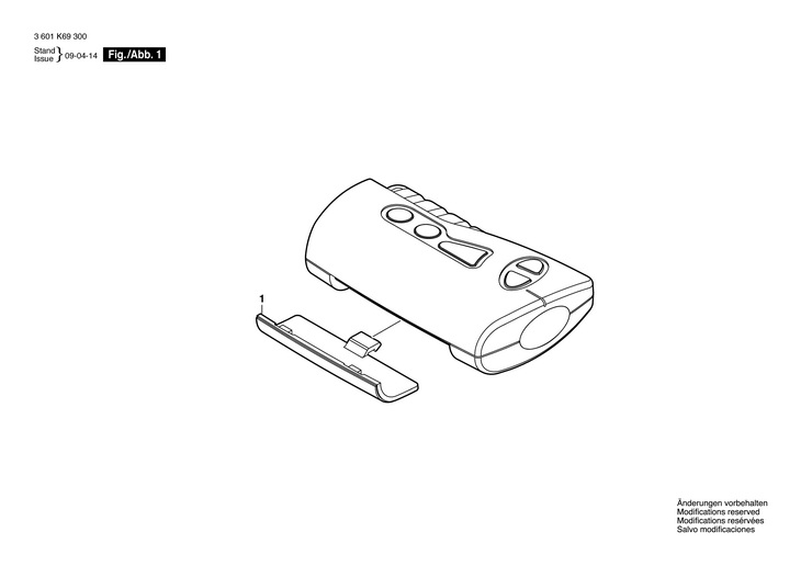 TELECOMANDA  (3601K69300)  RC1 Professional / 0 V /EU