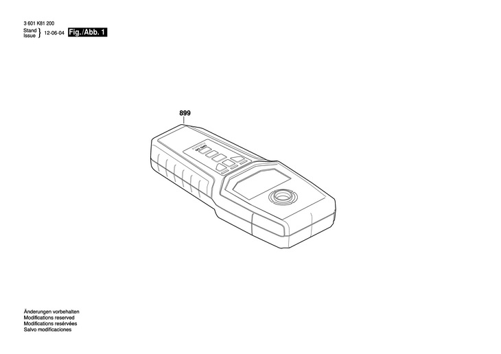 DETECTOR DE METALE  (3601K81200)  MD 12 / 230 V /EU
