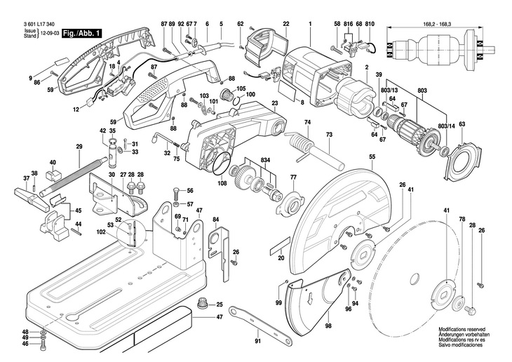 MASINA DE DEBITAT CU DISC  (3601L17340)  GCO 2 / 240 V /AUS