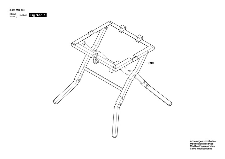 MASA DE LUCRU  (3601M22001)  GTA 600 / 0 V /