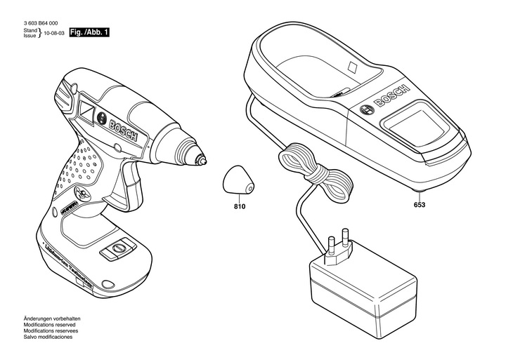 PISTOL DE LIPIT  (3603B64000)  PKP 7.2 LI / 7.2 V /EU