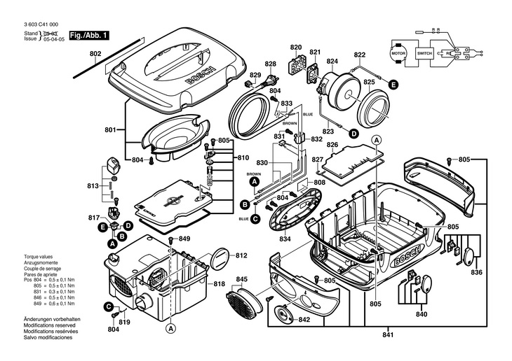 ASPIRATOR UNIVERSAL  (3603C41000)  VENTARO 1400 / 230 V /EU