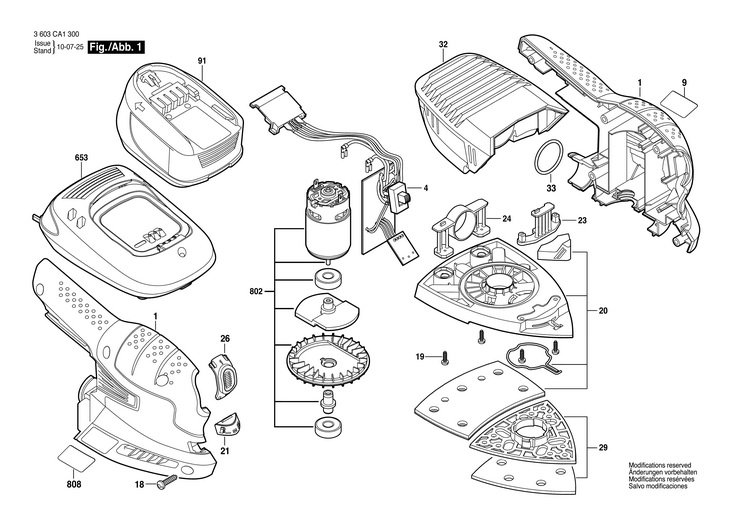 SLEFUITOR CU EXCENTRIC AC  (3603CA1300)  PSM 18 LI / 18 V /EU
