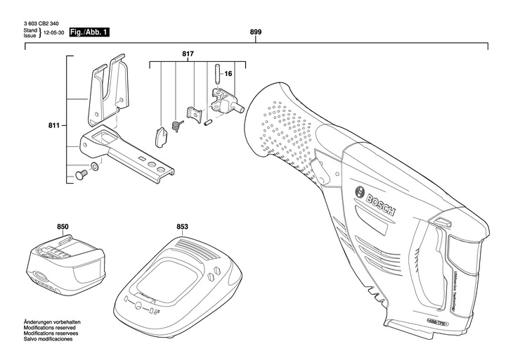 FERASTRAU (SABIE ACUM)  3 603 CB2 340  PSA 18 LI / 18 V /AUS
