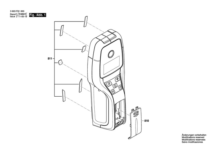 DETECTOR DE METALE  (3603F81000)  PMD 10 / 230 V /EU