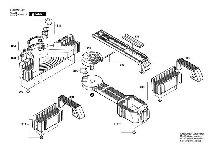 MASA LUCRU FERASTRAU  (3603M04000)  PLS 300 / 230 V /EU