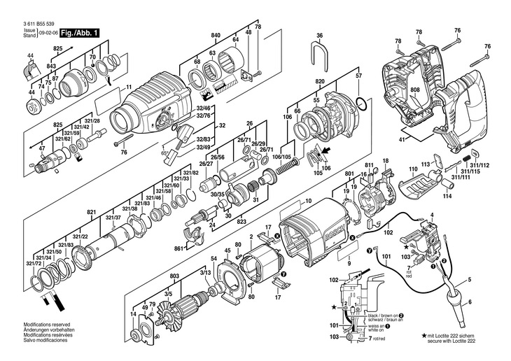 CIOCAN ROTOPERCUTOR  (3611B55539)  11255VSR / 120 V /USA