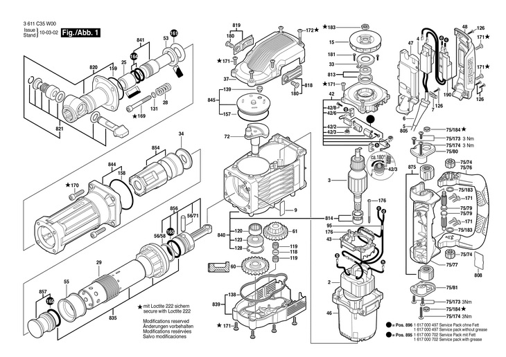 CIOCAN DEMOLATOR  (3611C35W00)  MH 16XE / 230 V /EU