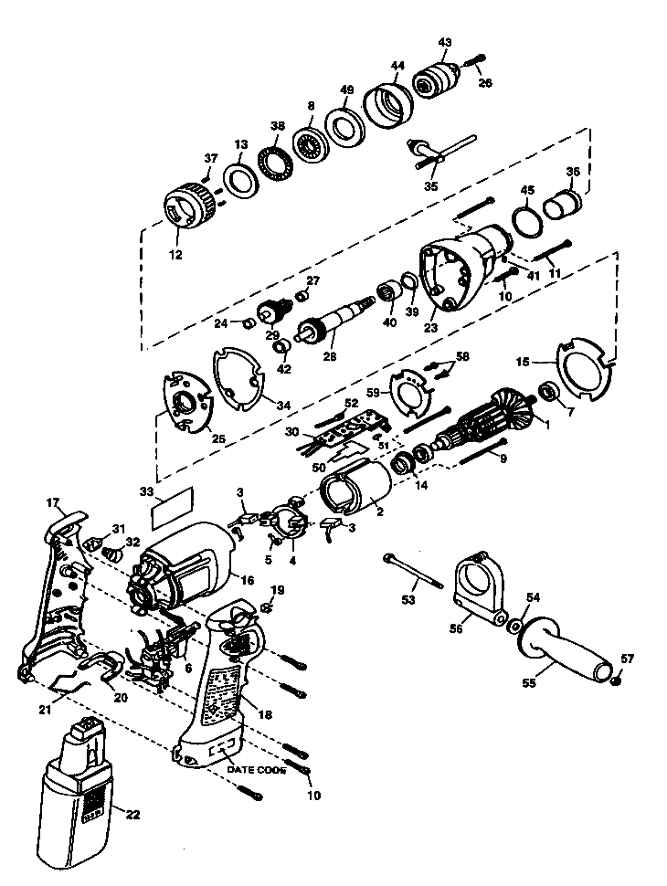 5991   CORDLESS HAMMER GUN  Type 100