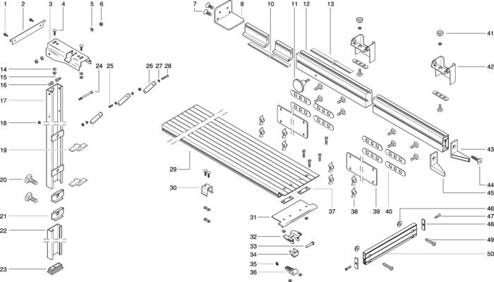 Table REAR EXTENSION SECANTA mit L�NGENA - 0910053213 10 - -