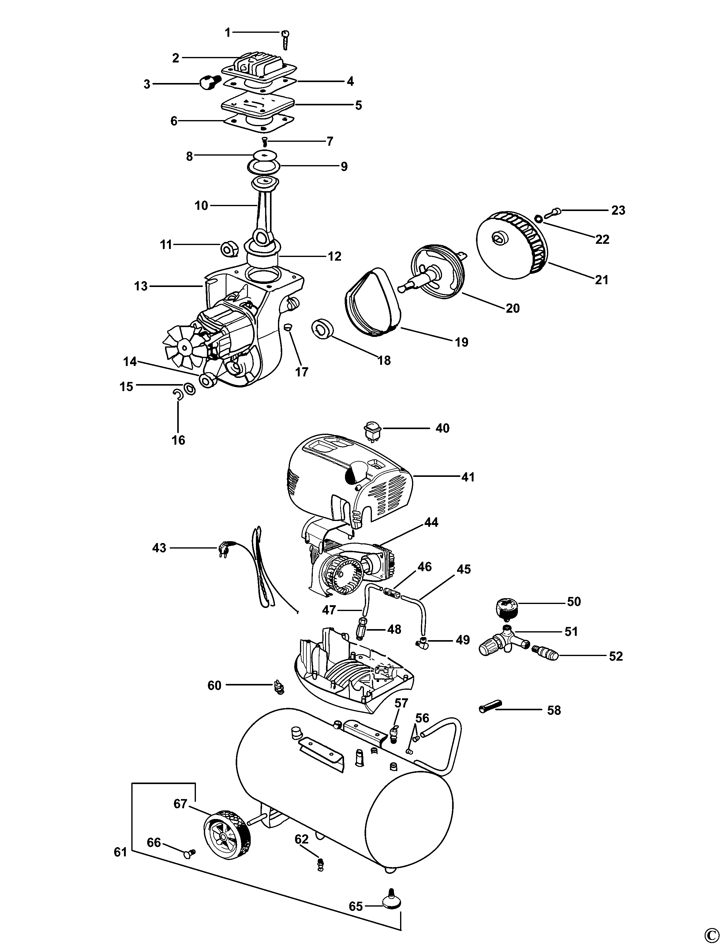 COMPRESOR STANLEY 8216035SCR011 Type Rev A