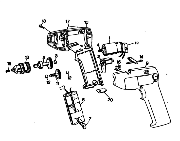 9026   CORDLESS DRILL  Type 1