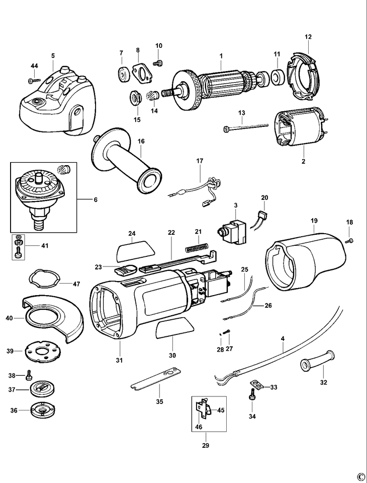 AST6XC   ANGLE GRINDER  Type 1