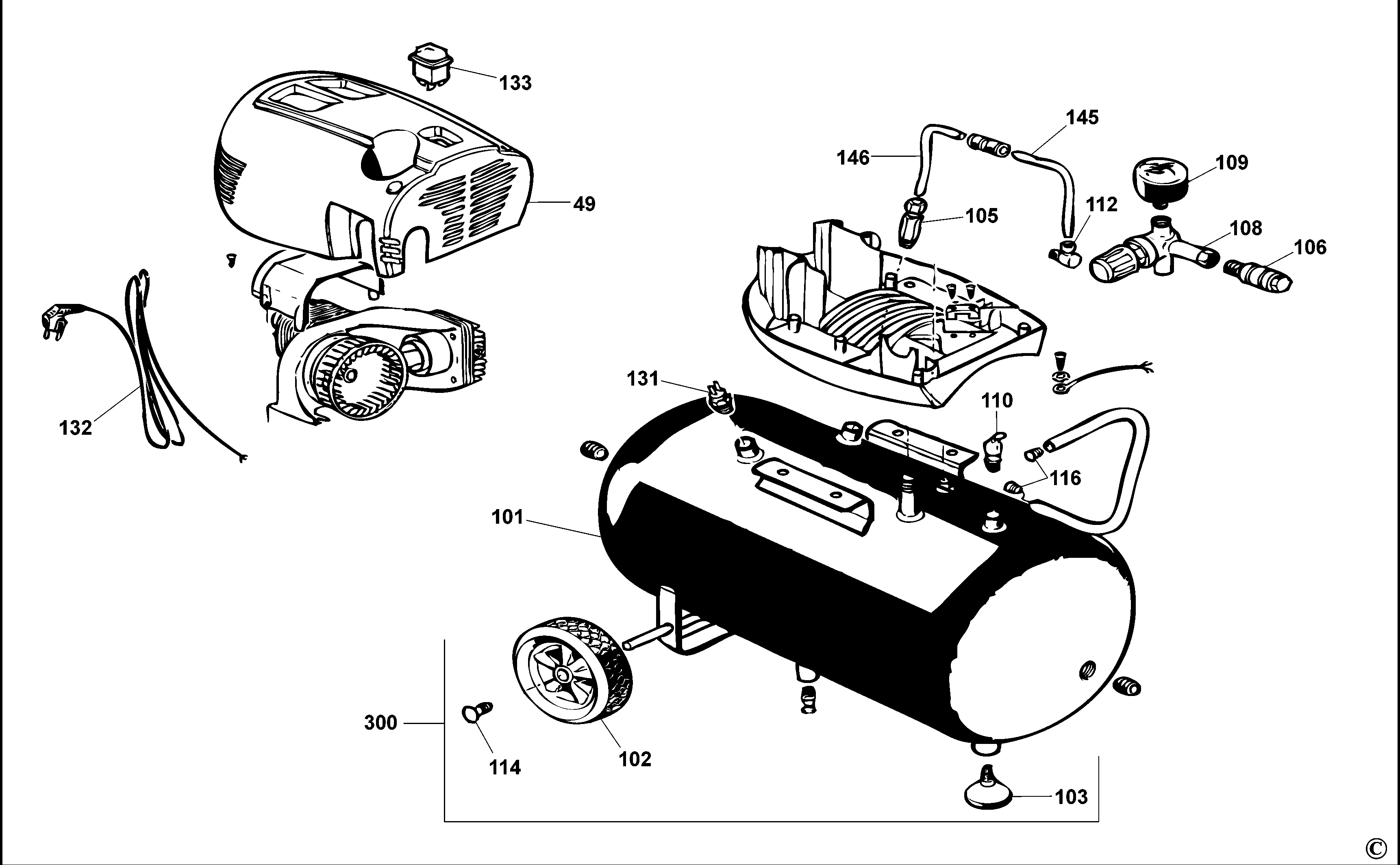 COMPRESOR STANLEY B6CC304SCR004 Type REV A