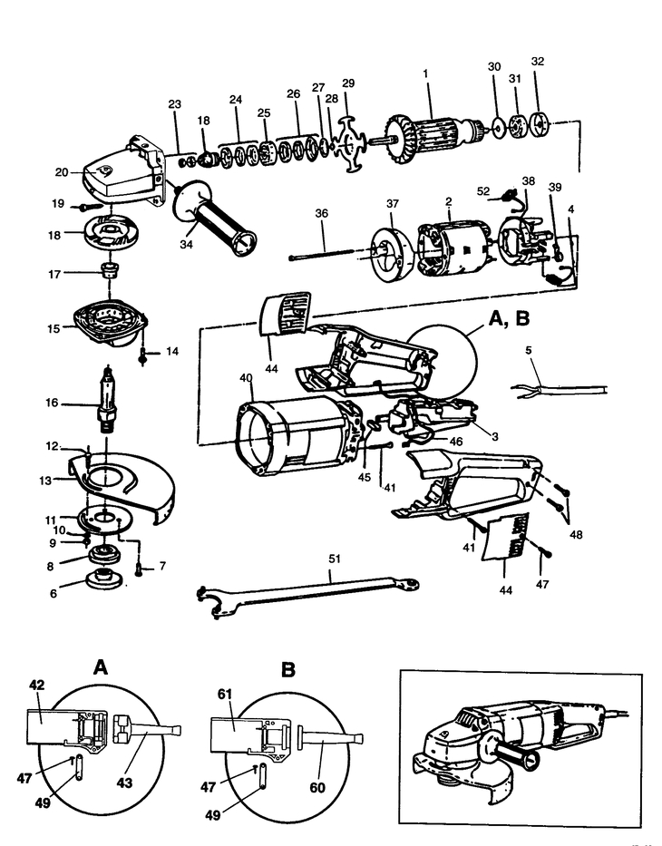 BD1823   ANGLE GRINDER  Type 1