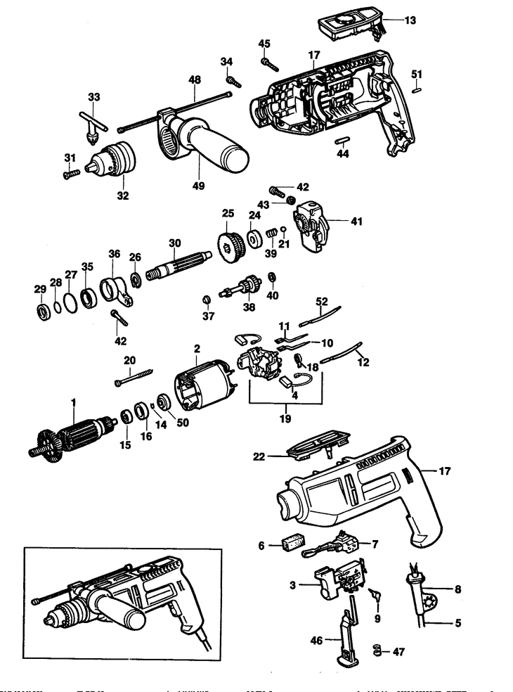 BD252   HAMMER DRILL  Type 1