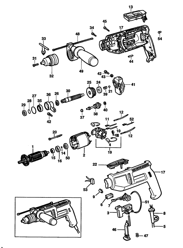 BD255   HAMMER DRILL  Type 1