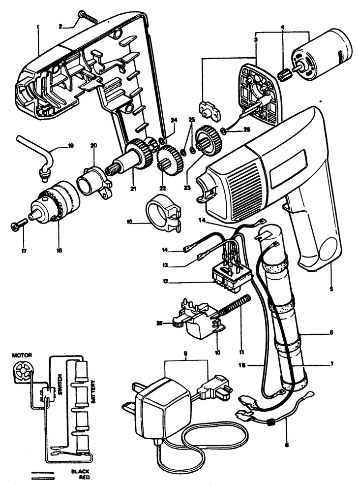 BD405R   CORDLESS DRILL  Type 1