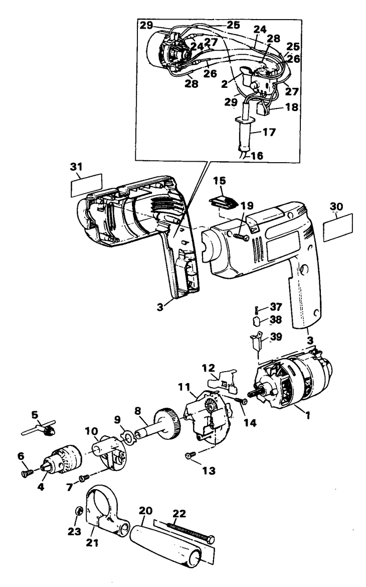 BD554   HAMMER DRILL  Type H1E