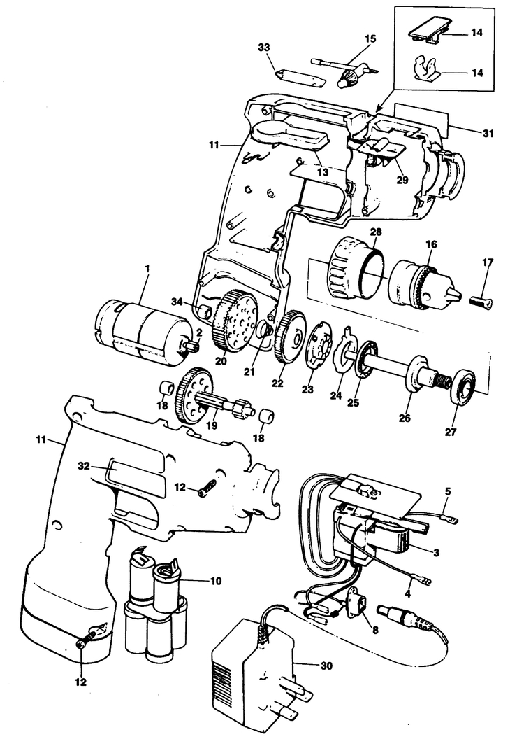 BD602   CORDLESS DRILL  Type 1
