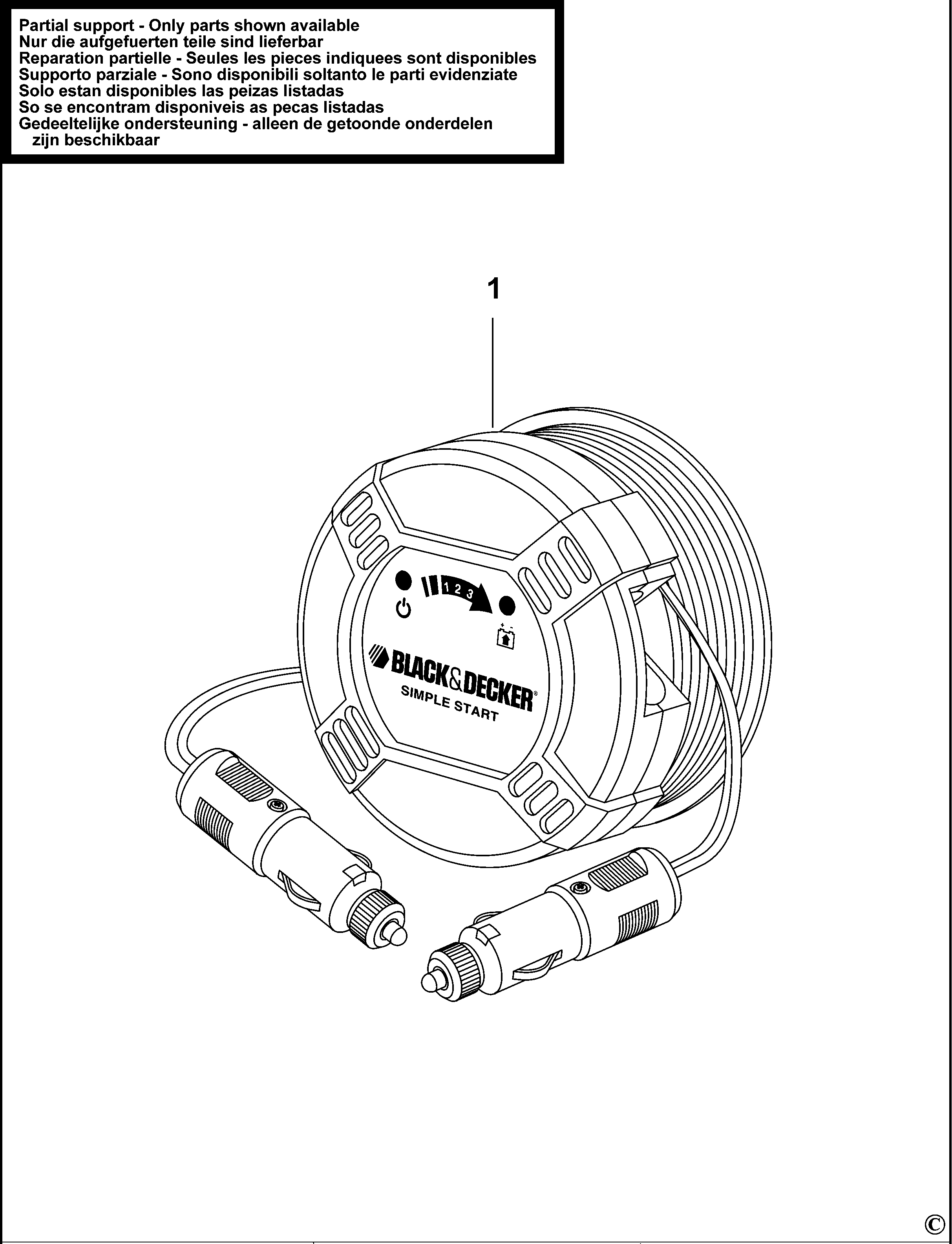 REDERESOR  DE PORNIRE AUTO BLACK+DECKER BDBBC2C Type 1