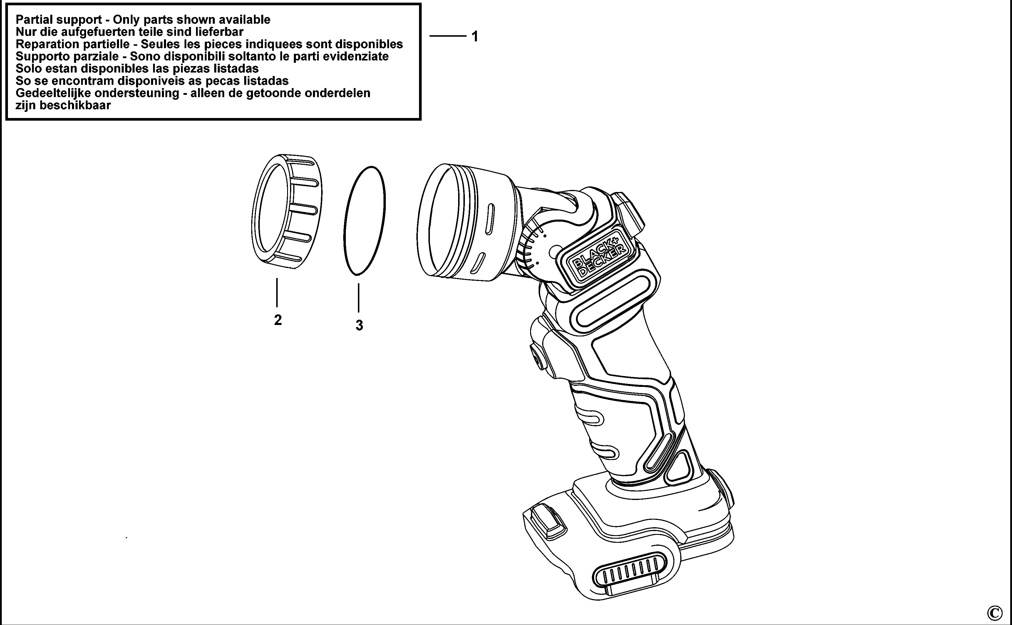 LUMINA DE LUCRU BLACK+DECKER BDCCF12N Type H1
