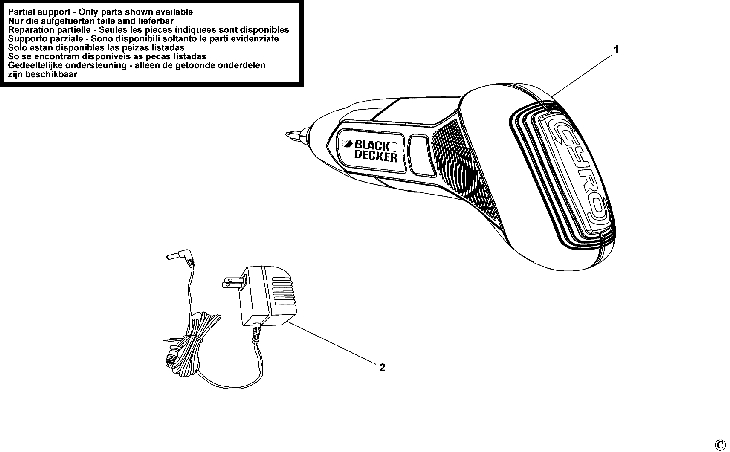 BDCS361  SCREWDRIVER  Type 1
