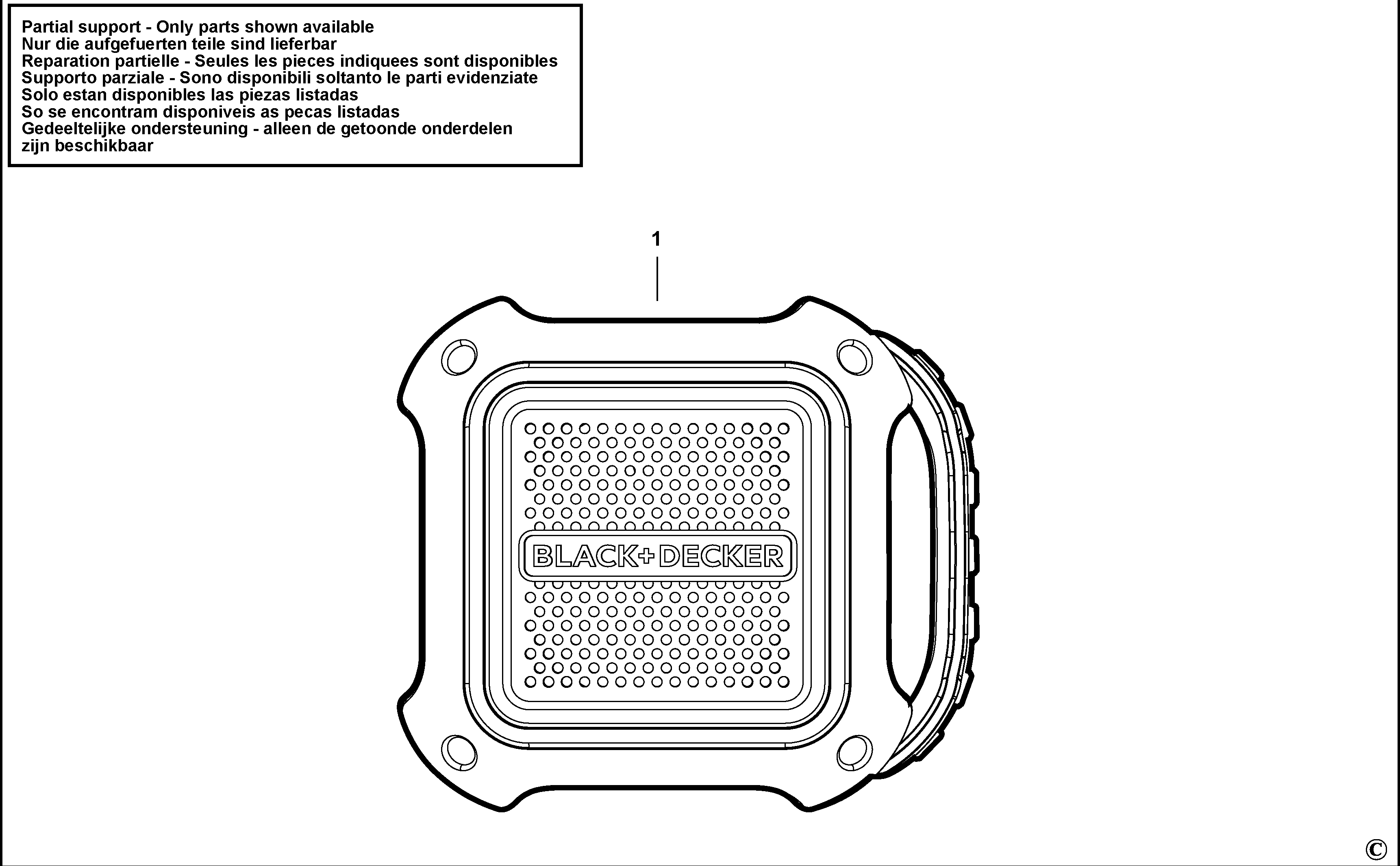 DIFUZOR BLACK+DECKER BDCSP18N Type H1