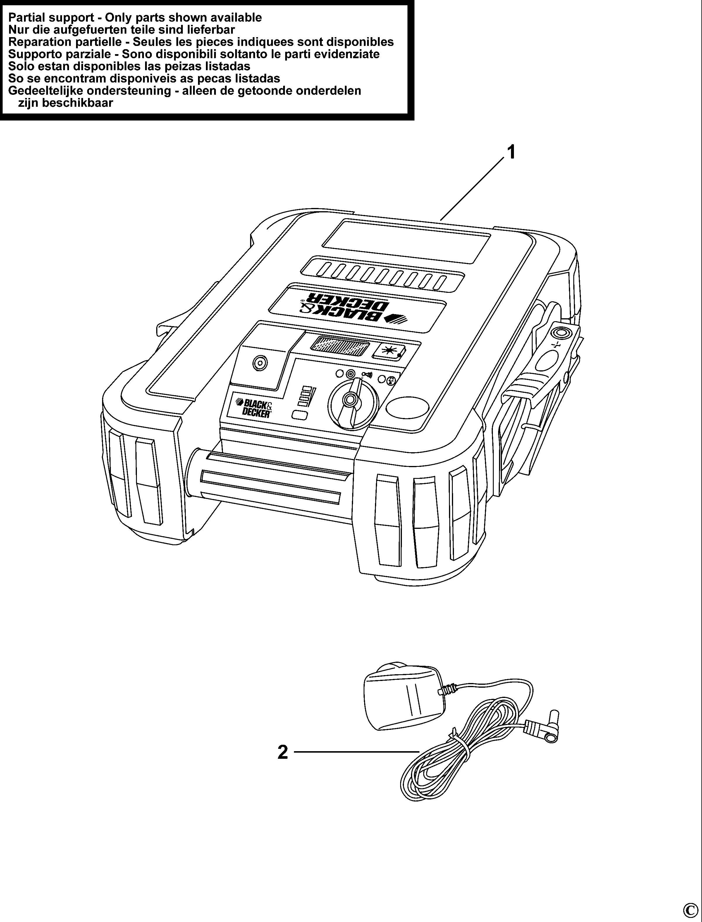 REDERESOR  DE PORNIRE AUTO BLACK+DECKER BDJS450 Type 1